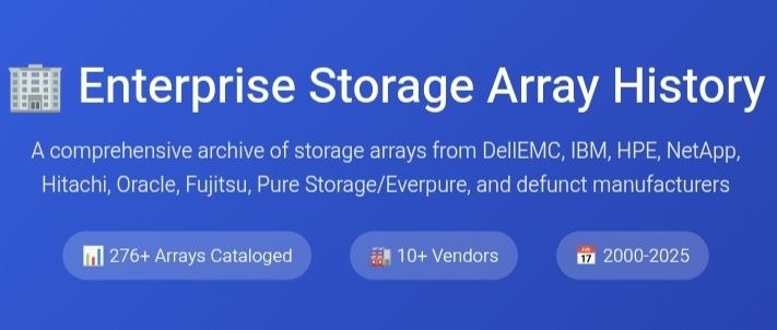 Storage Array History